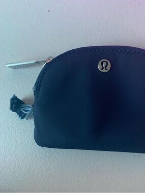 Lululemon Navy Zip Key/Card Pouch